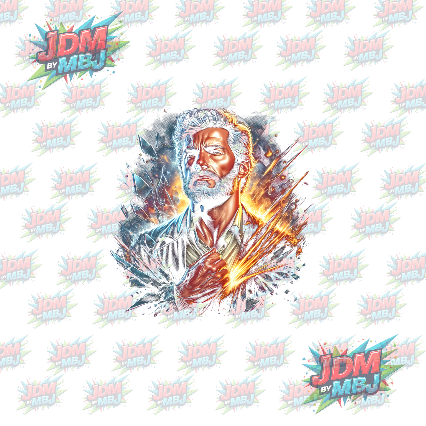 Iron On - Superhero Halftone DTF