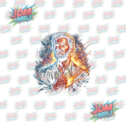 Iron On - Superhero Halftone DTF