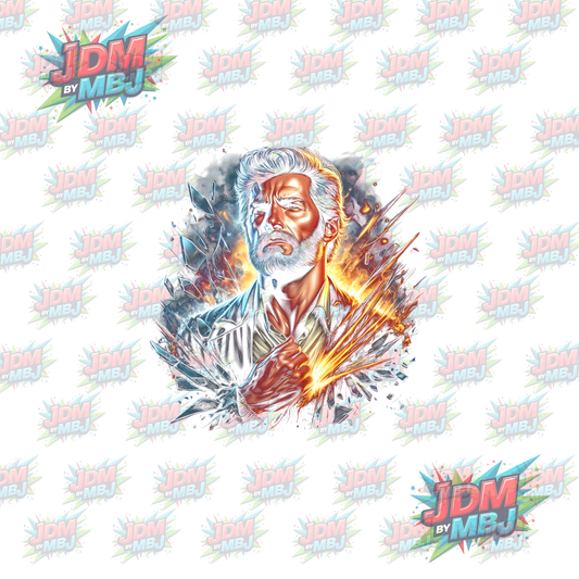 Iron On - Superhero Halftone DTF