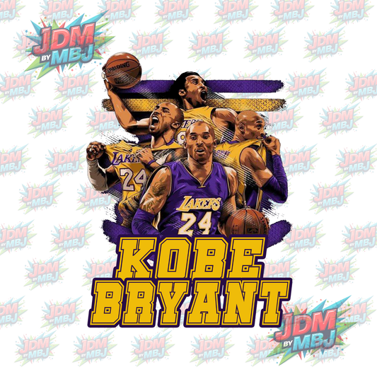Iron On - Kobe Bryant "Purple" DTF 20cm
