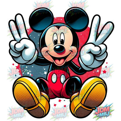 Parche termoadhesivo - Mickey Mouse DTF 25 cm