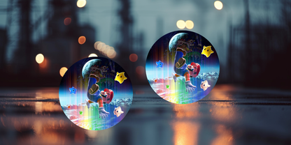 Impresiones de sublimación de posavasos de Super Mario (8 por página)