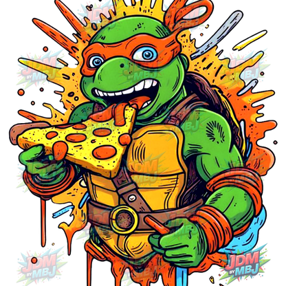 Pegatina termoadhesiva de las Tortugas Ninja Adolescentes Mutantes (25 cm)