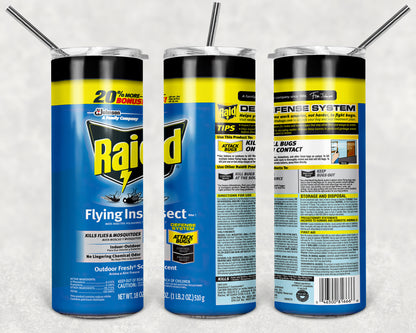 Inspired by RAID Spray Can's Sublimation Prints