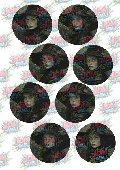 Impresiones de sublimación de posavasos para coche (8 por página)