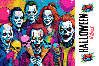 Inspirado en las impresiones de sublimación de Halloween