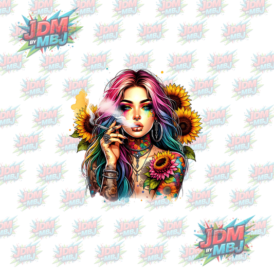 Iron On - Tattoo Girl DTF