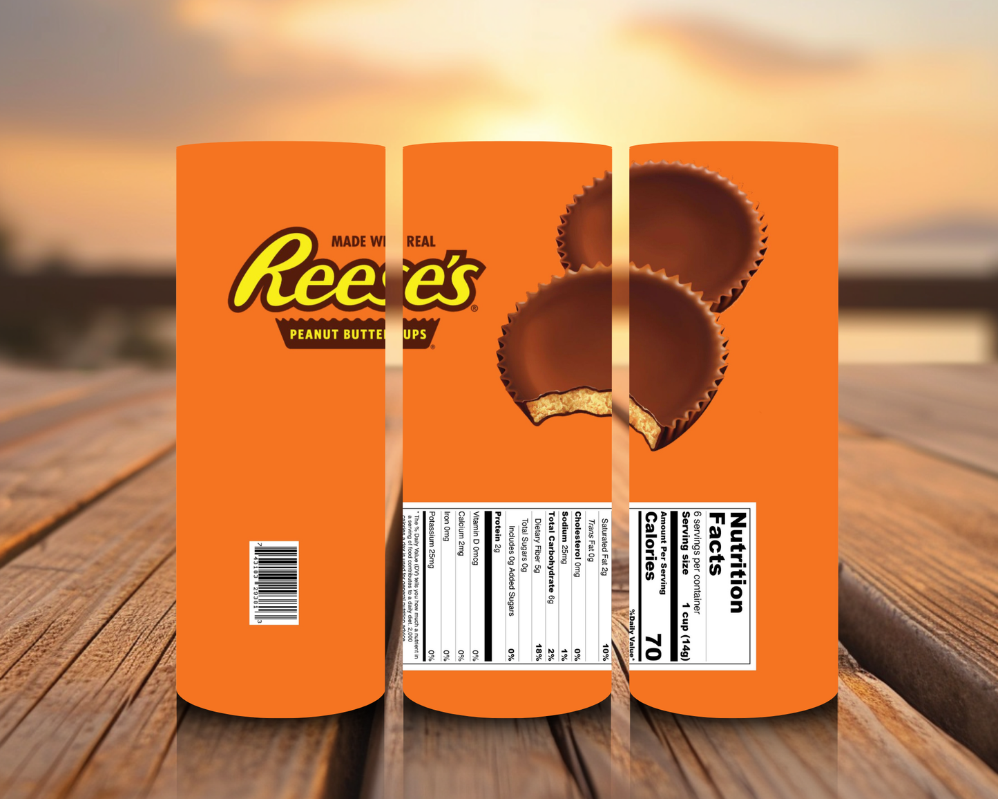 Inspirado en impresiones de sublimación de snacks