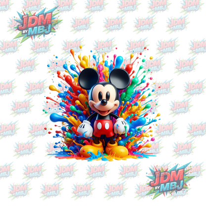 Iron On - Inspired Disney Colour Splash DTF 20cm