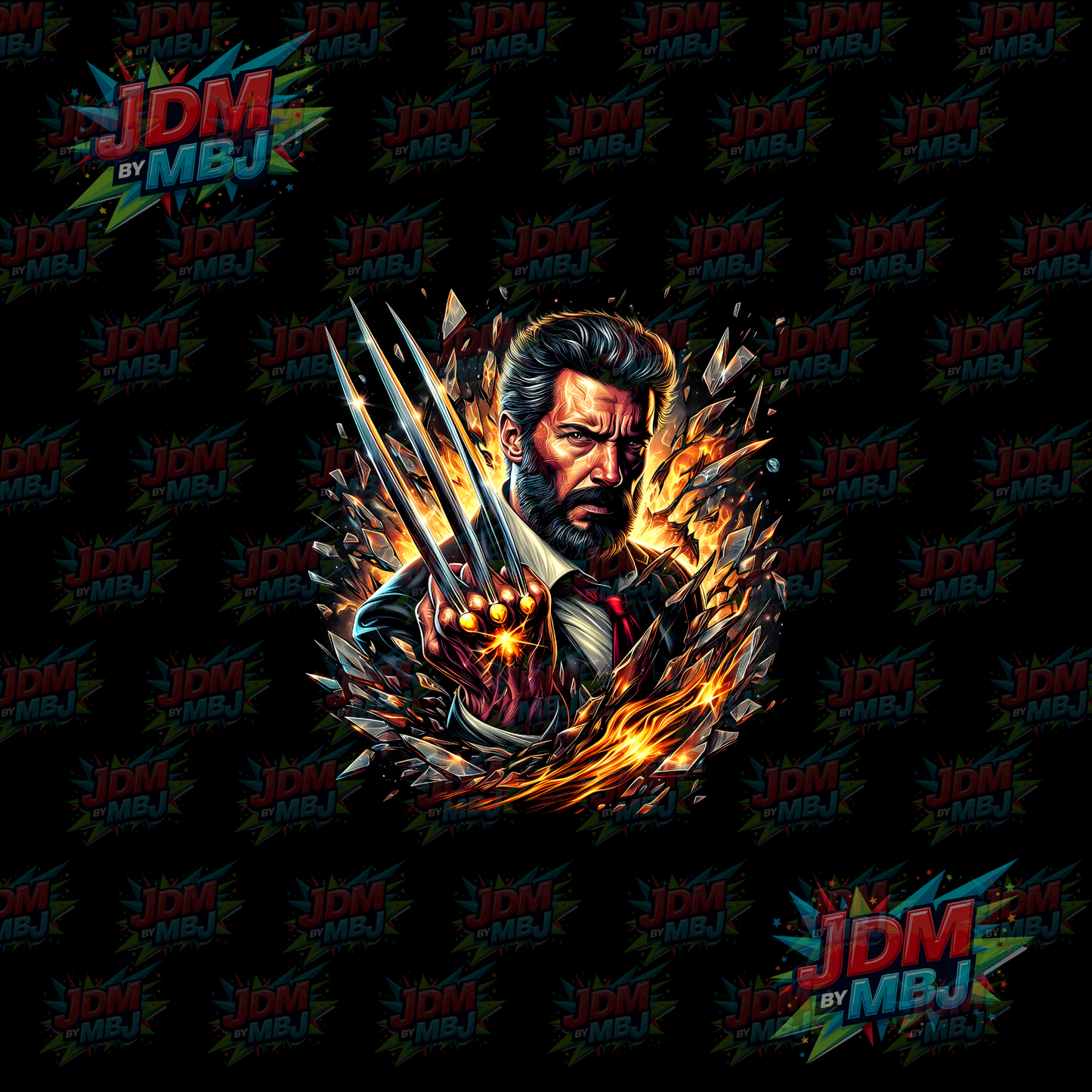 Iron On - Superhero Halftone DTF