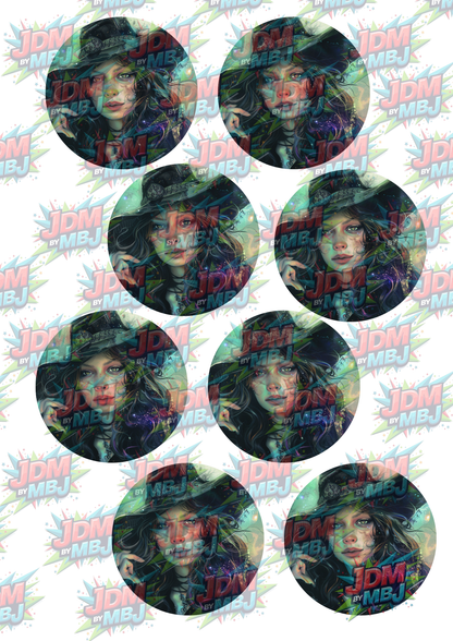 Impresiones de sublimación de posavasos para coche (8 por página)