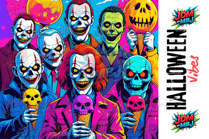 Inspirado en las impresiones de sublimación de Halloween