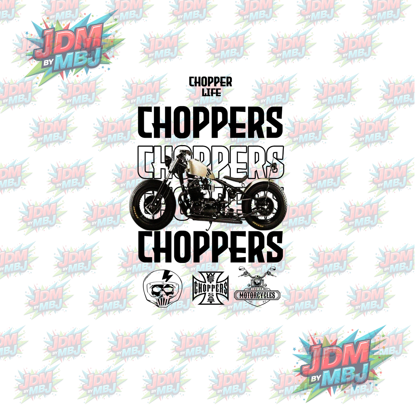 Iron On - Motorcycle  DTF