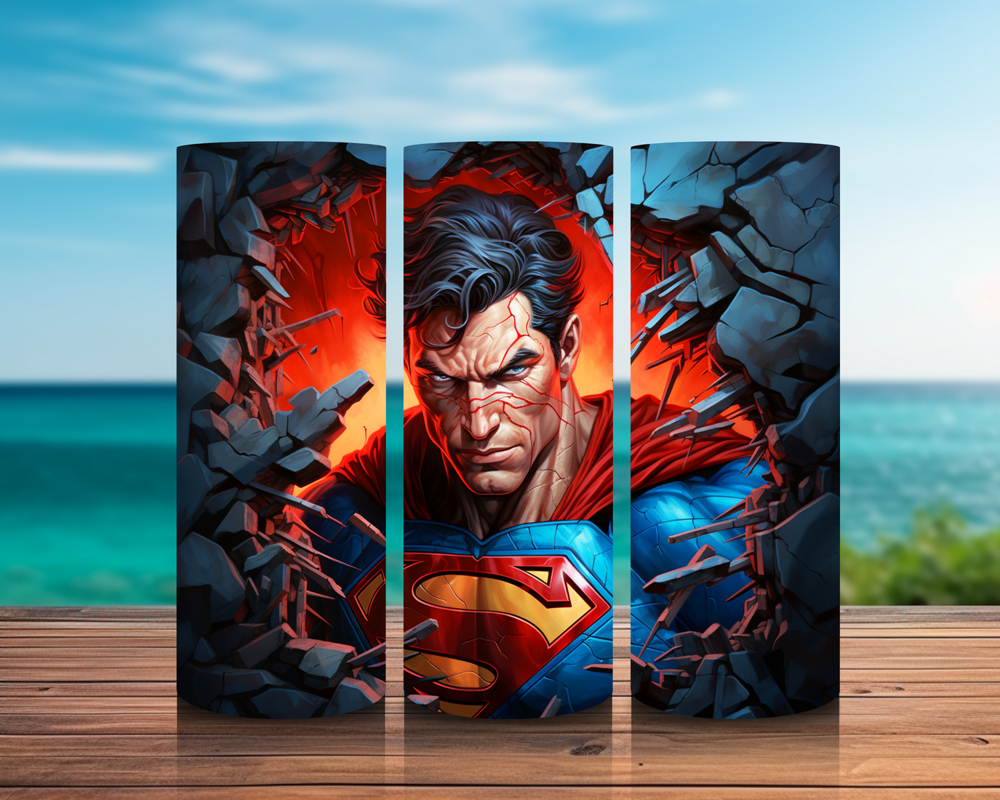 Inspirado en superhéroes 3D en impresiones de sublimación de pared