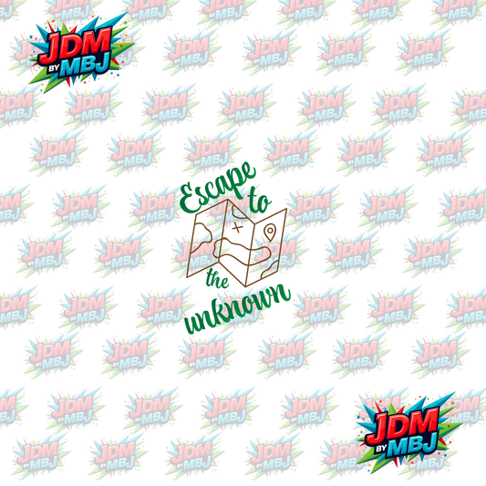 Iron On - Escape to the Unknown DTF 20cm