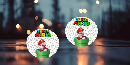 Impresiones de sublimación de posavasos de Super Mario (8 por página)