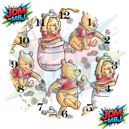 Impresiones de sublimación de relojes de 8 pulgadas (20 cm x 20 cm) - Inspirados en dibujos animados