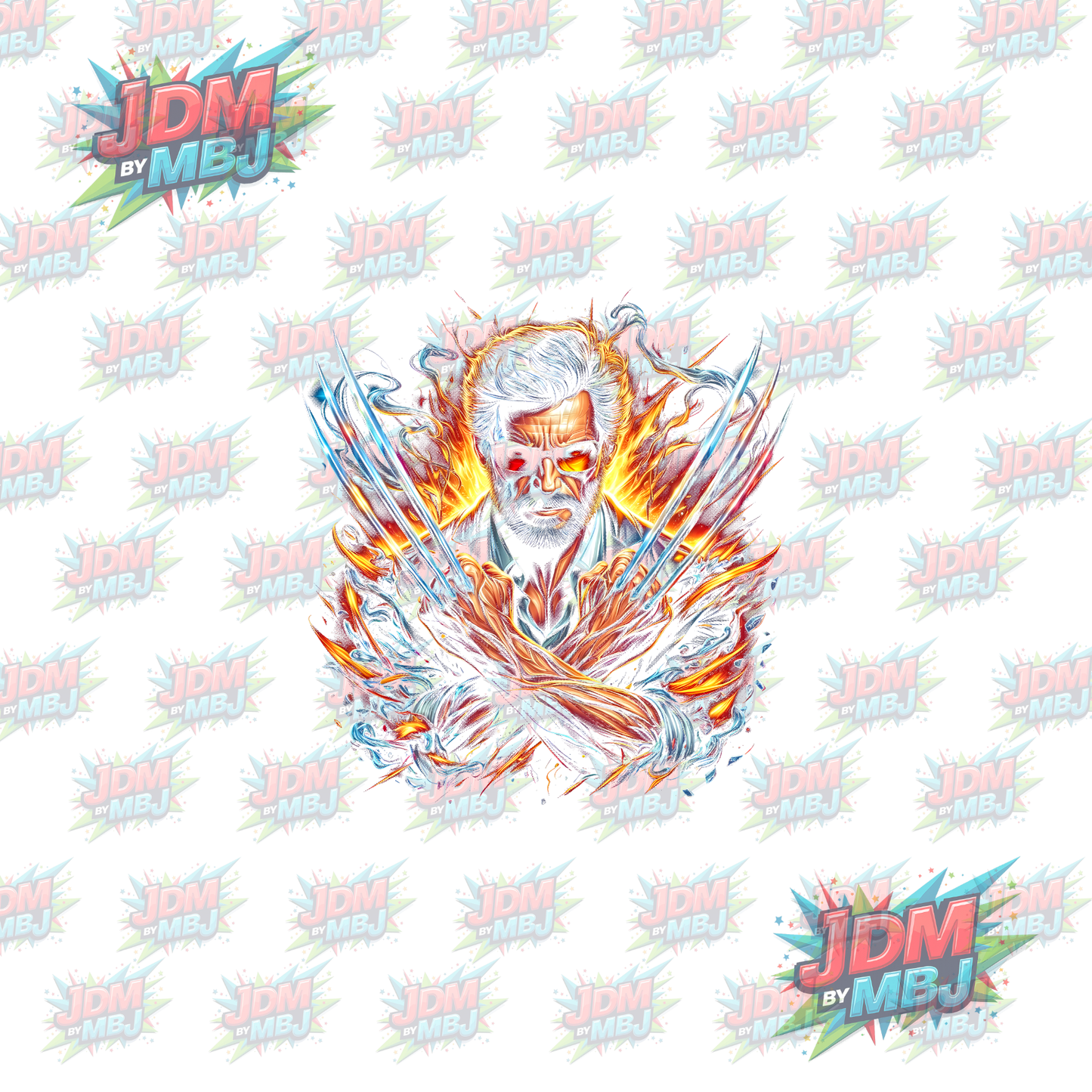 Iron On - Superhero Halftone DTF