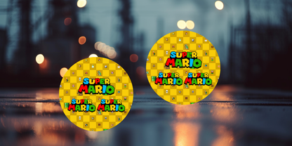 Impresiones de sublimación de posavasos de Super Mario (8 por página)