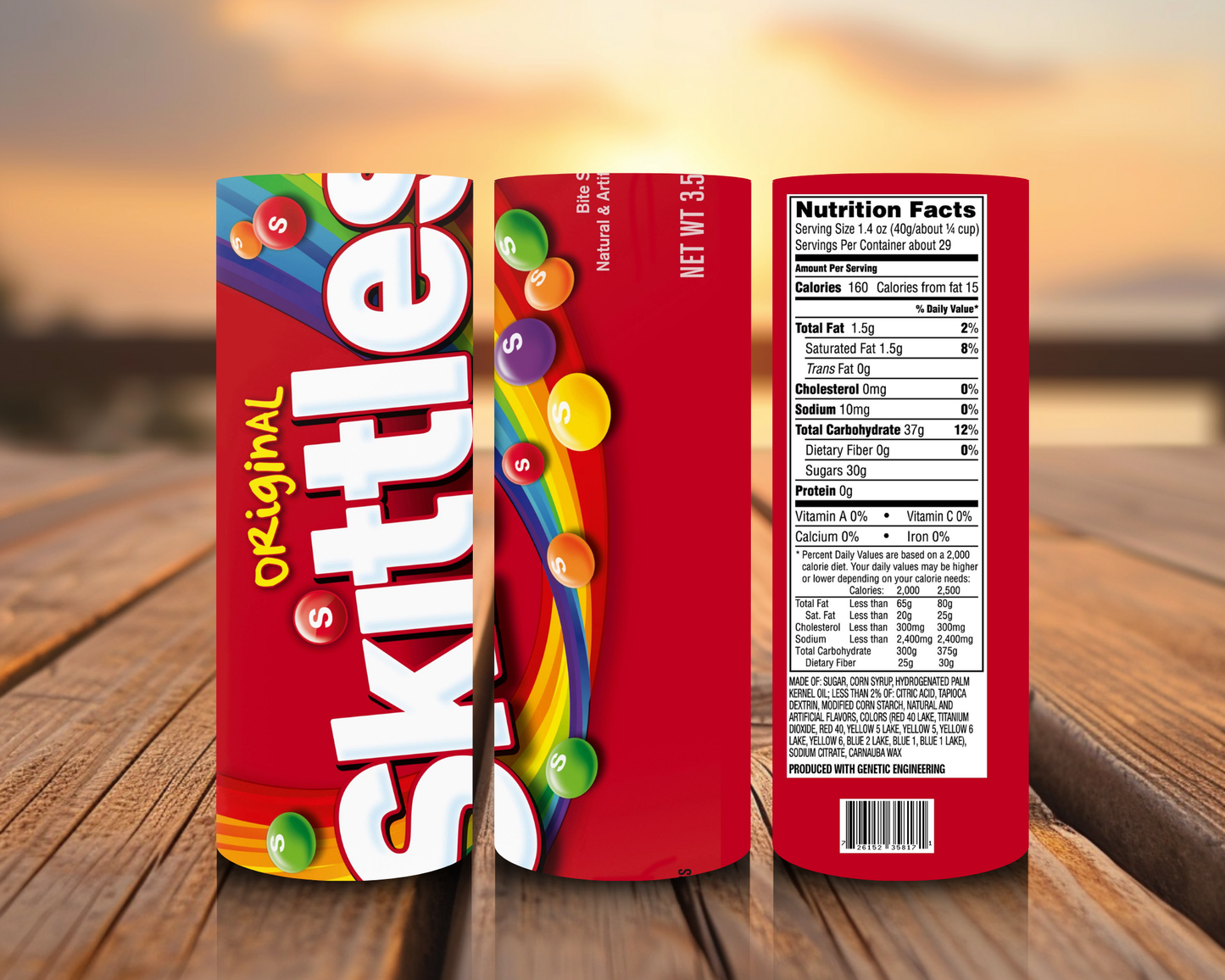 Inspirado en impresiones de sublimación de snacks
