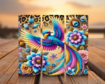 Impresiones de sublimación de aves y mariposas