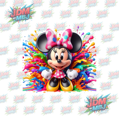 Iron On - Inspired Disney Colour Splash DTF 20cm