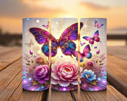 Impresiones de sublimación de aves y mariposas