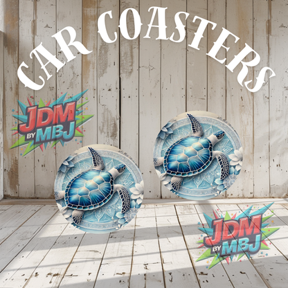 Juego de 2 posavasos para coche fabricados