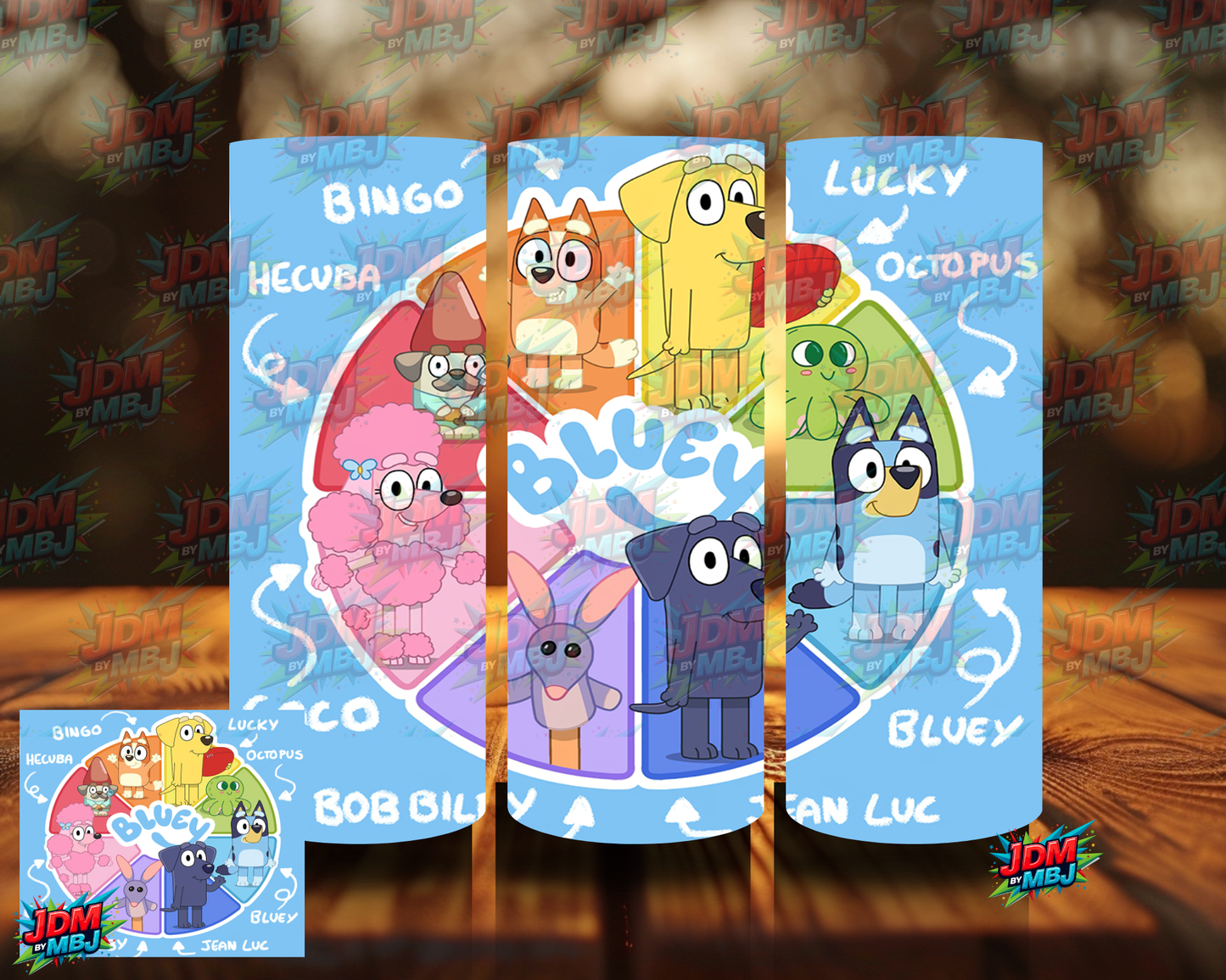 Inspired by Bluey Sublimation Prints