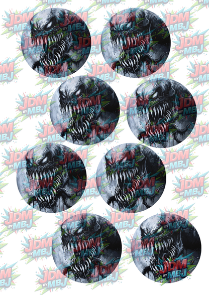 Impresiones de sublimación de posavasos para coche (8 por página)