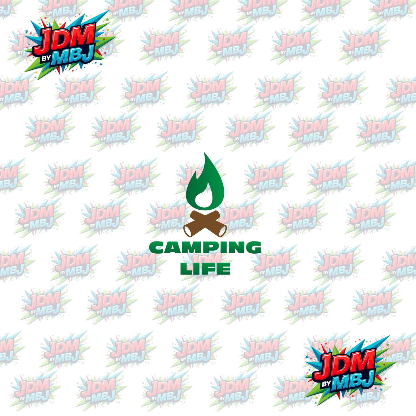 Iron On - Camping Life DTF 20cm