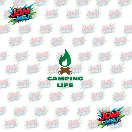 Iron On - Camping Life DTF 20cm