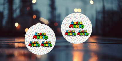 Impresiones de sublimación de posavasos de Super Mario (8 por página)