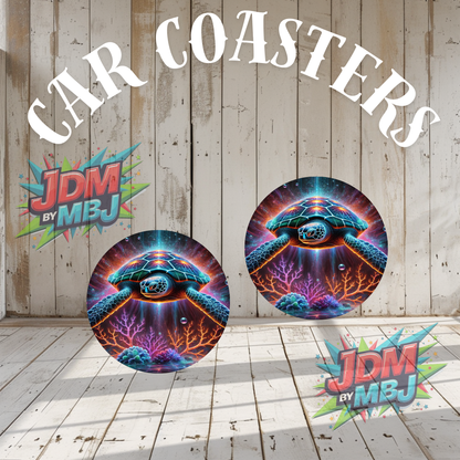 Juego de 2 posavasos para coche fabricados