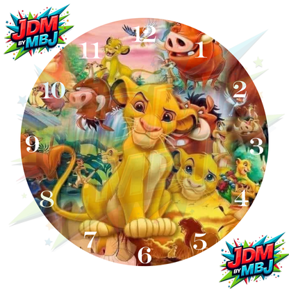 Impresiones de sublimación de relojes de 8 pulgadas (20 cm x 20 cm) - Inspirados en dibujos animados