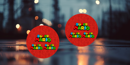 Impresiones de sublimación de posavasos de Super Mario (8 por página)
