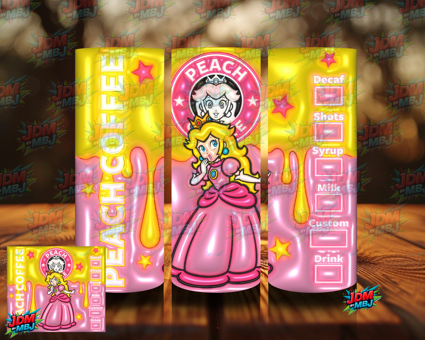 Bubble Style "Coffee" Sublimation Prints