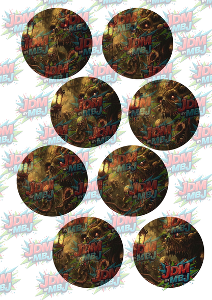 Impresiones de sublimación de posavasos para coche (8 por página)