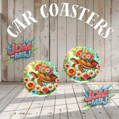 Juego de 2 posavasos para coche fabricados