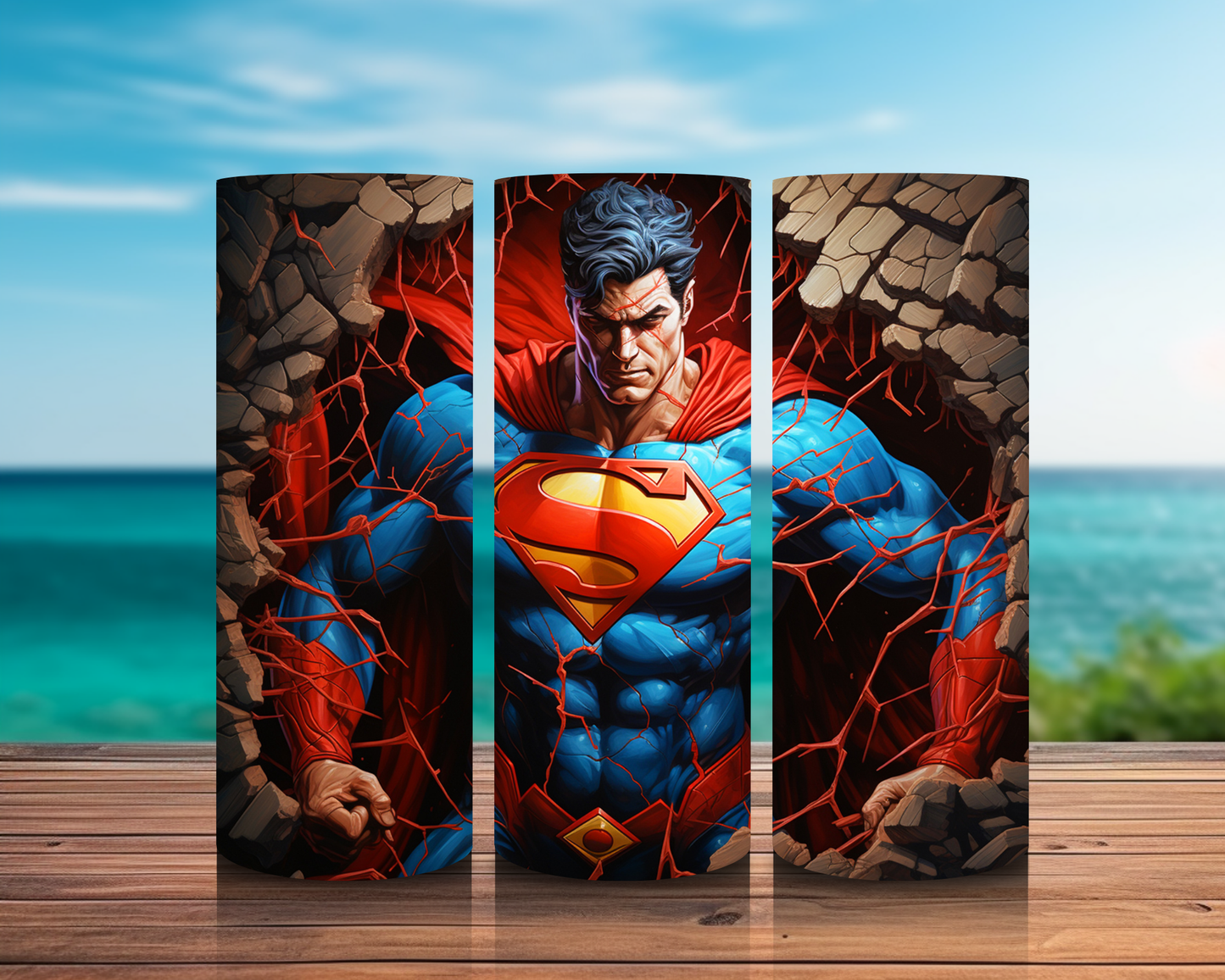 Inspirado en superhéroes 3D en impresiones de sublimación de pared