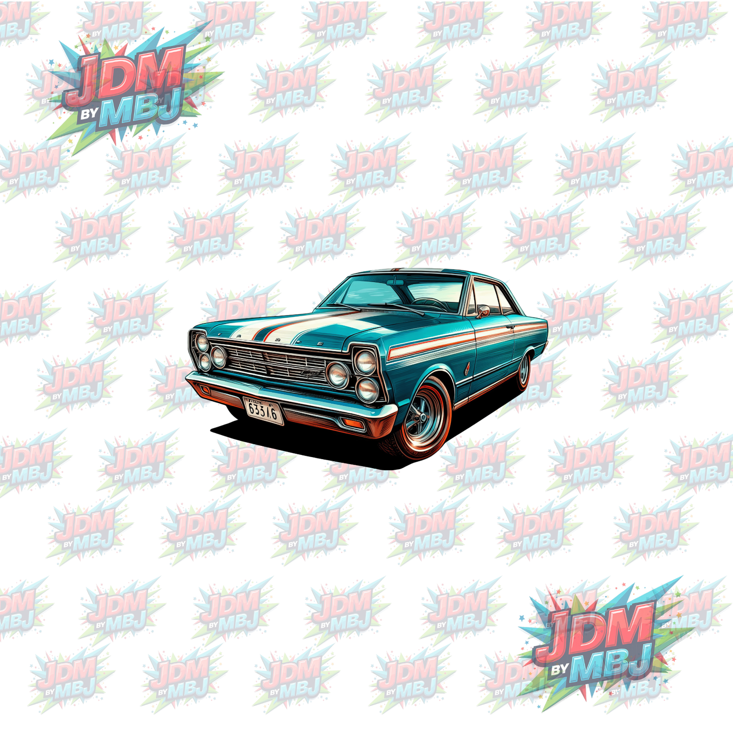 Iron On - Classic Vintage Cars DTF 20cm