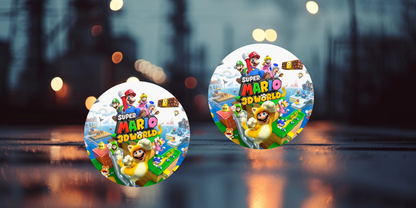 Impresiones de sublimación de posavasos de Super Mario (8 por página)