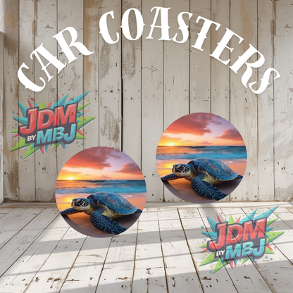 Juego de 2 posavasos para coche fabricados