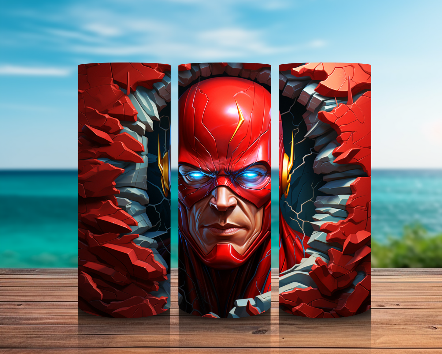 Inspirado en superhéroes 3D en impresiones de sublimación de pared