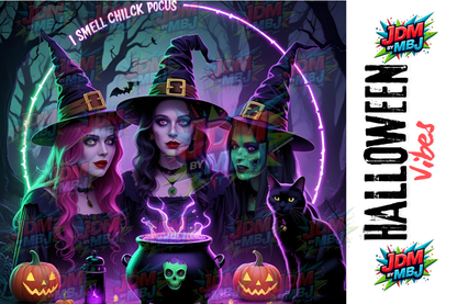 Inspirado en las impresiones de sublimación de Halloween