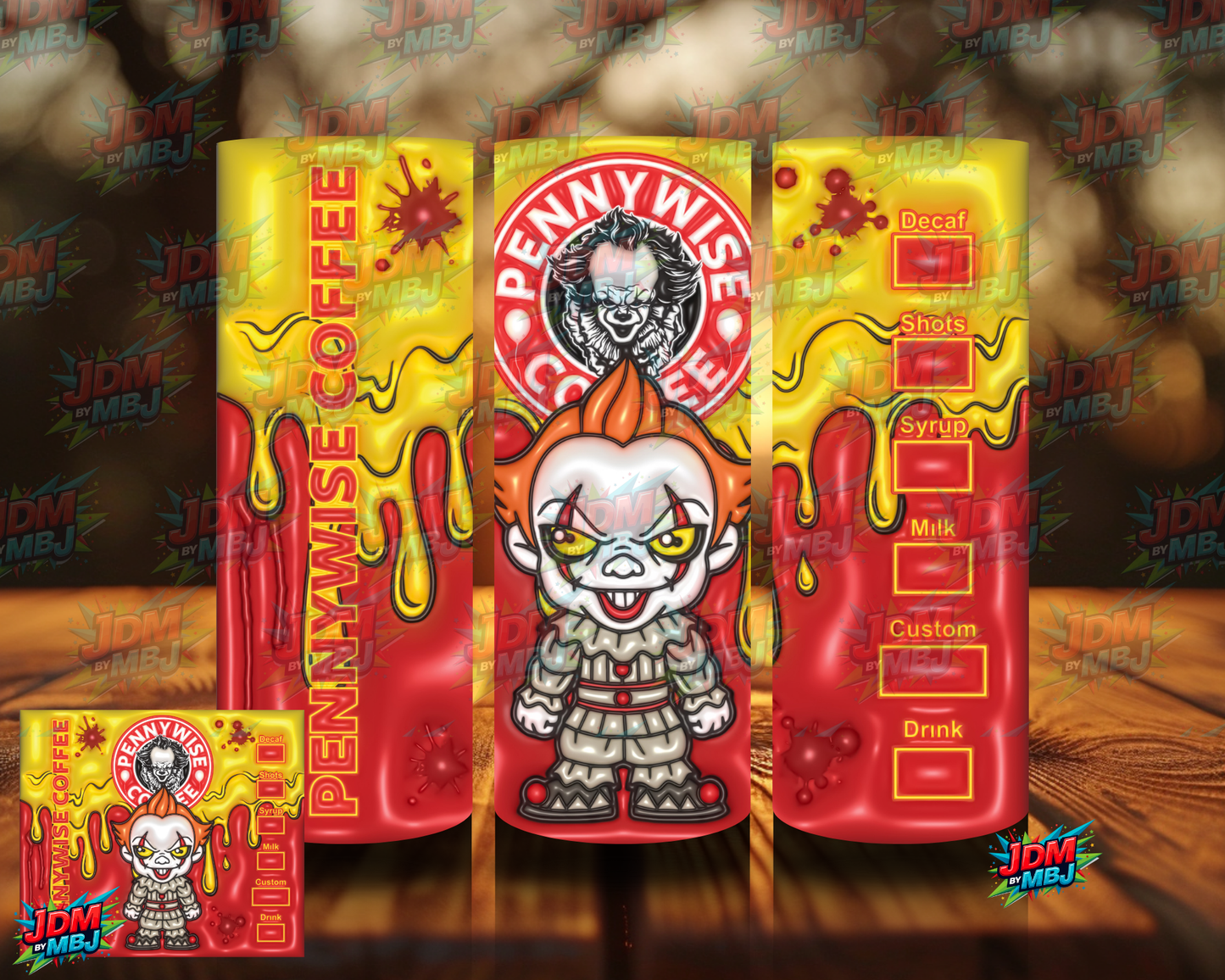 Bubble Style "Coffee" Sublimation Prints