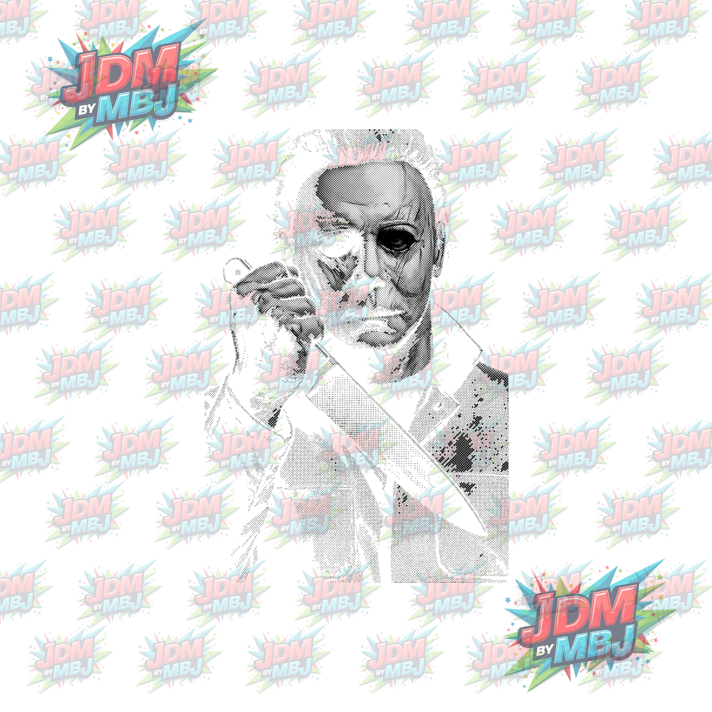 Iron On - Horror 'Halftone' DTF
