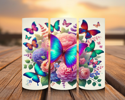 Impresiones de sublimación de aves y mariposas