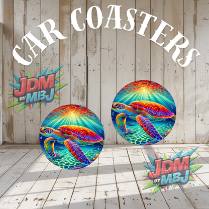 Juego de 2 posavasos para coche fabricados