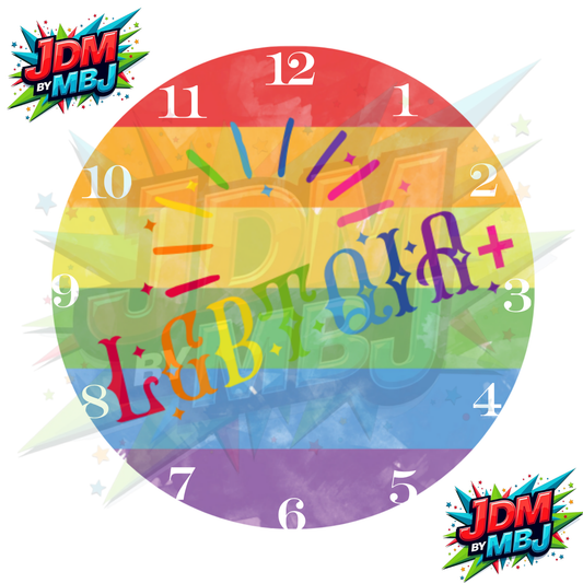 Clock Sublimation Prints - Inspired by Mixed artwork